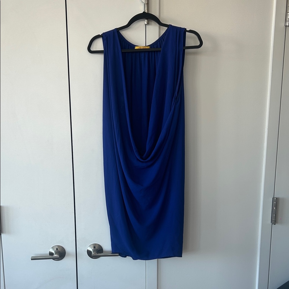 Chic Backless Blue Dress